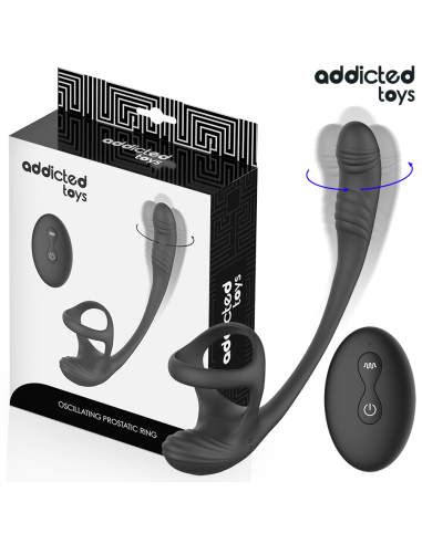 ADDICTED TOYS PLUG ANAL VIBRACIAN Y WAVING 360Aº Y ESTIMULADOR TESTACULOS